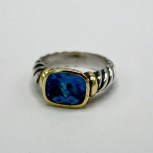 David Yurman Blue Topaz Ring